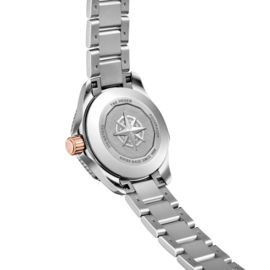 replica tag heuer aquaracerquartz mother of pearl stainless steel watch wbp1450.ba0622 uk