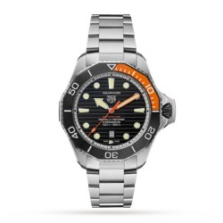 tag heuer aquaracerautomatic black titanium watch wbp5a8a.bf0619 uk
