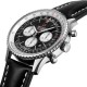 replica breitling navitimerautomatic black leather watch ab0127211b1x1 uk