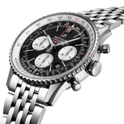 breitling navitimerautomatic black stainless steel watch ab0121211b1a1 uk