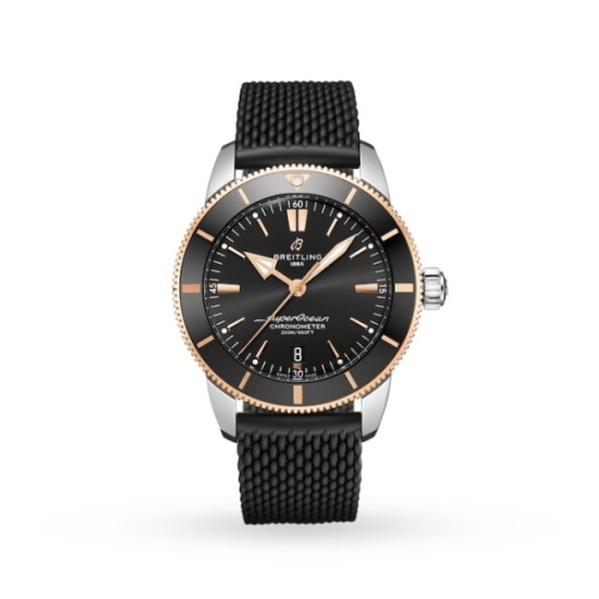 Replica Breitling Superocean Heritage Automatic Black Rubber Watch - 3650 - Buddha Luxury