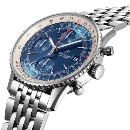 replica breitling navitimerautomatic blue stainless steel watch a13324121c1a1 uk