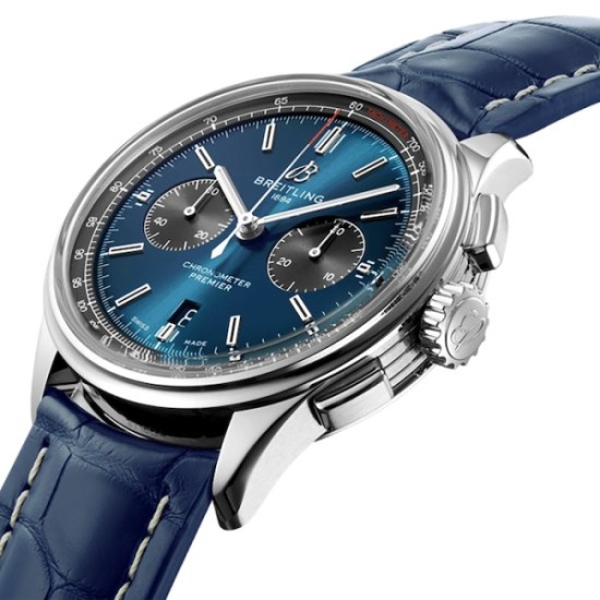 Replica Breitling Premierautomatic Blue Crocodile Watch Ab0118A61C1P1 Uk