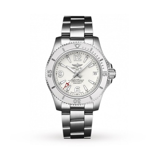 Replica Breitling Superocean Automatic White Watch 01 - 3552 - Buddha Luxury