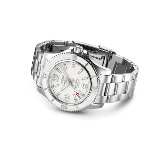 Replica Breitling Superocean Automatic White Watch 01 - 3552 - Buddha Luxury
