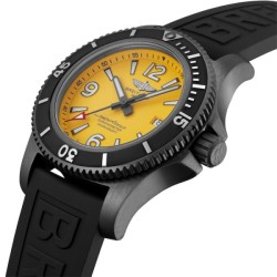 breitling superoceanautomatic yellow rubber watch m17368d71i1s1 uk