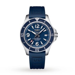 breitling superoceanautomatic blue rubber watch a17366d81c1s2 uk