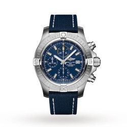 breitling avengerautomatic blue leather watch a13317101c1x2 uk