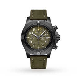 breitling avengerautomatic green leather watch v13317101l1x2 uk