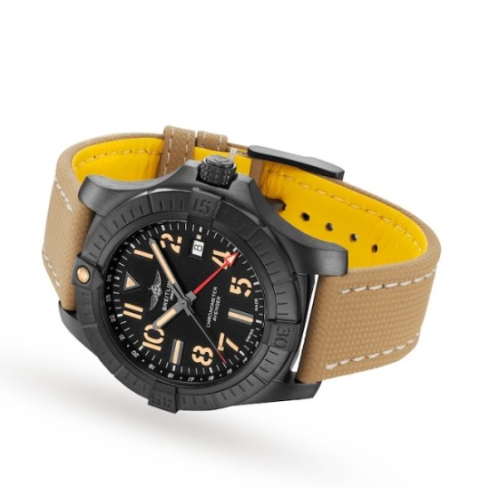 replica breitling avengerautomatic black leather watch v32395101b1x2 uk