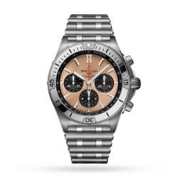 breitling chronomatautomatic gold stainless steel watch ab0134101k1a1 uk