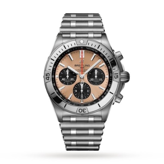 replica breitling chronomatautomatic gold stainless steel watch ab0134101k1a1 uk