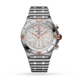 breitling chronomatautomatic silver stainless steel watch ib0134101g1a1 uk