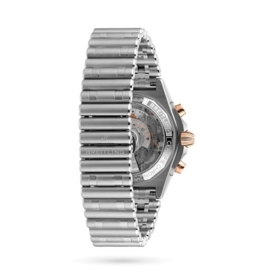 replica breitling chronomatautomatic silver stainless steel watch ib0134101g1a1 uk