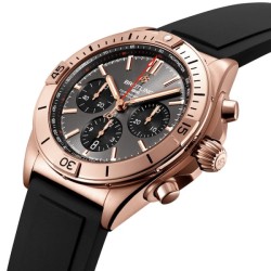 breitling chronomatautomatic grey rubber watch rb0134101b1s1 uk