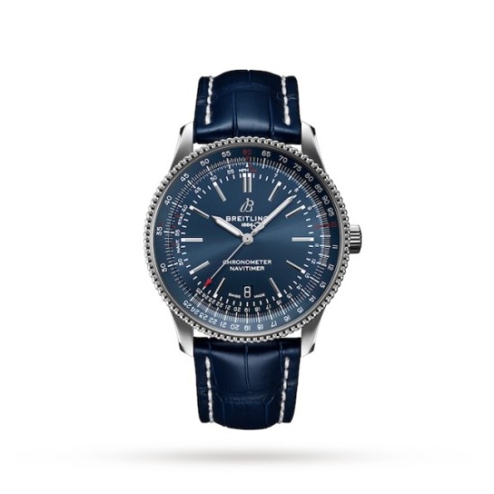 replica breitling navitimerautomatic blue alligator watch a17326161c1p3 uk