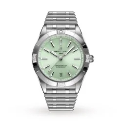 Breitling Chronomatautomatic Green Stainless Steel Watch A10380101L1A1 Uk Breitling Chronomatautomatic Green Stainless Steel Watch A10380101L1A1 Uk