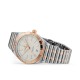 Replica Breitling Chronomat Automatic Silver 18Ct Rose Gold Watch - 3368 - Buddha Luxury