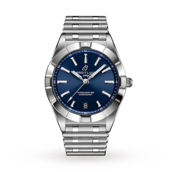 replica breitling chronomatquartz blue stainless steel watch a77310101c1a1 uk