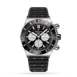 breitling chronomatautomatic black rubber watch ab0136251b1s1 uk