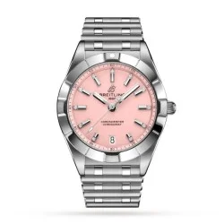 Breitling Chronomatquartz Pink Watch