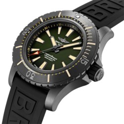Breitling Superoceanautomatic Green Rubber Watch V17369241L1S1 Uk Breitling Superoceanautomatic Green Rubber Watch V17369241L1S1 Uk