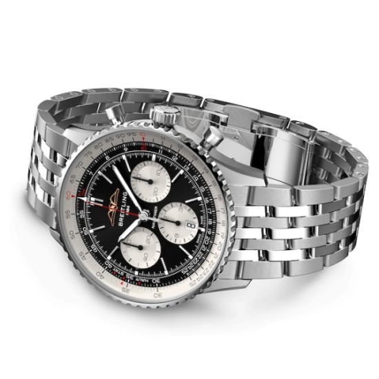 replica breitling navitimerautomatic black stainless steel watch ab0138211b1a1 uk