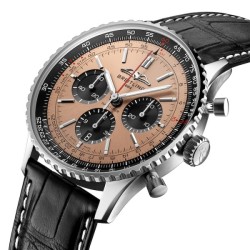 Breitling Navitimer Automatic Copper Alligator Watch