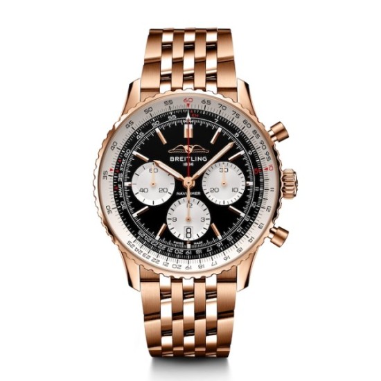 Replica Breitling Navitimerautomatic Black 18Ct Rose Gold Watch Rb0138211B1R1 Uk