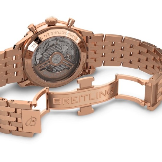 Replica Breitling Navitimerautomatic Black 18Ct Rose Gold Watch Rb0138211B1R1 Uk