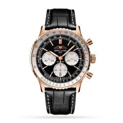 breitling navitimerautomatic black alligator watch rb0138211b1p1 uk