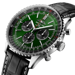 Breitling Navitimerautomatic Green Alligator Watch Ab0137241L1P1 Uk Breitling Navitimerautomatic Green Alligator Watch Ab0137241L1P1 Uk