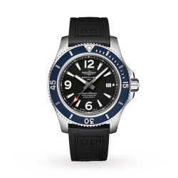 Breitling Superocean Automatic Black Rubber Watch 02