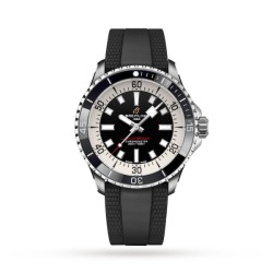Breitling Superocean Automatic Black Rubber Watch 05