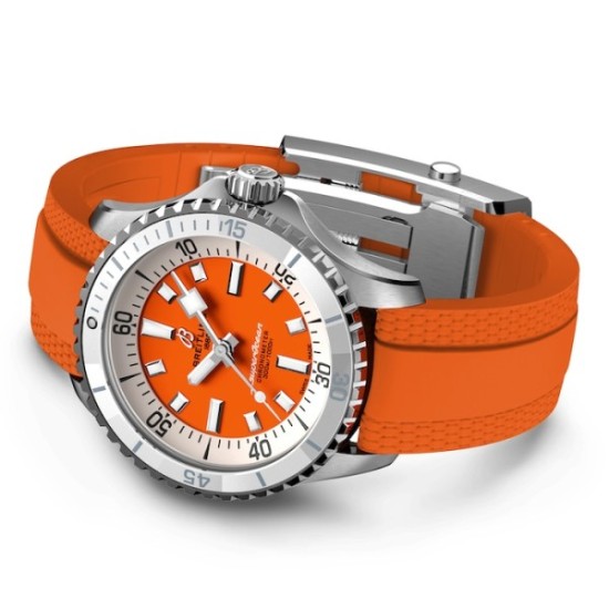 Super Clone Replica Breitling Superocean Unisex Automatic Orange Rubber Watch 1:1 - UK Super Clone Replica Breitling Superocean Unisex Automatic Orange Rubber Watch 1:1 - UK