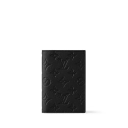 Passport Cover Black Monogram Shadow M13187 Uk