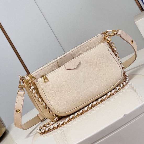 Replica Multi Pochette Accessoires Creme Beige Monogram Empreinte Leather M46568 Uk - 13908 - Buddha Luxury