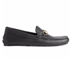 MEN'S DRIVER WITH HORSEBIT IN BLACK - GC419 UK