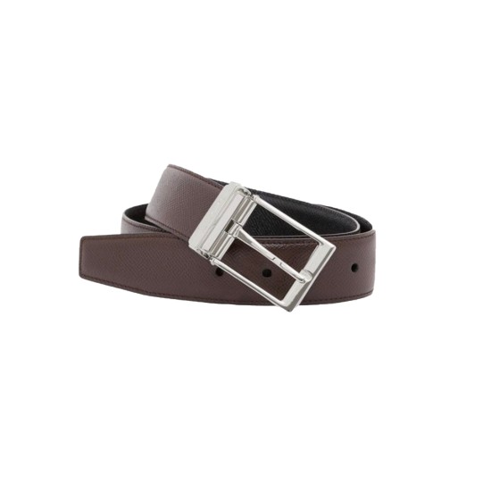 replica GRAINY REVERSIBLE LEATHER BELT - B186 UK