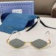 Replica Geometric Frame Sunglasses Gold-Toned Metal Frame Gg1604S - Sg72 Uk