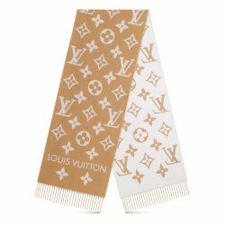 ESSENTIAL SCARF IN BROWN AND WHITE UK