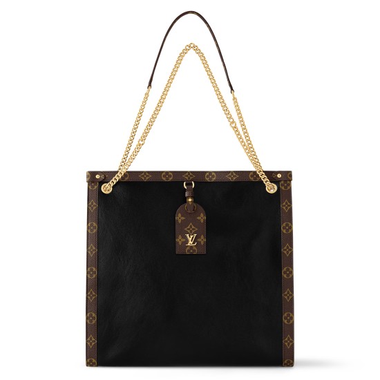 Replica Nova Mm Tote Bag Black Calfskin Leather M13137 Uk - 13700 - Buddha Luxury