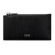 replica ZIPPED CARD HOLDER BLACK OBLIQUE GALAXY LEATHER UK
