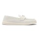 Replica Prada 11258 PFR#14156 Buddha Luxury Replica White Suede Loafers - Pd195 Uk - 11258 - Buddha Luxury