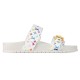 replica TAKASHI MURAKAMI BOM DIA FLAT COMFORT MULES IN WHITE - LVS95 UK