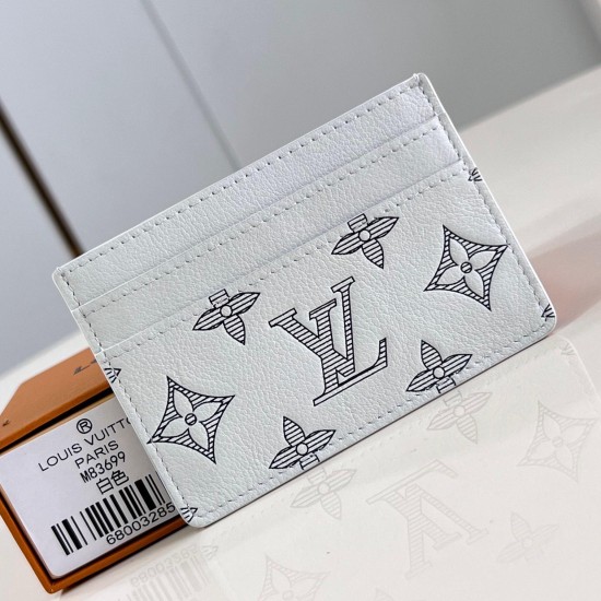 replica DOUBLE CARD HOLDER WHITE MONOGRAM SHADOW M83699 UK