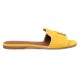 replica JOVIS CHARMS SUEDE SLIDES IN YELLOW UK
