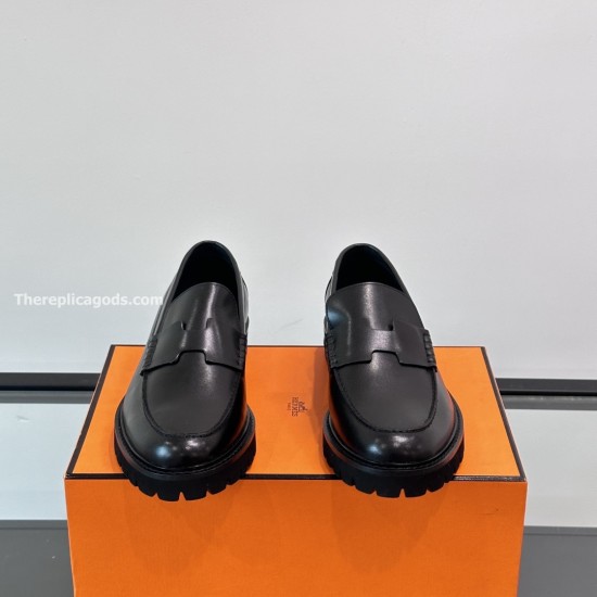 replica KLEMENT LOAFERS IN BLACK - H217 UK
