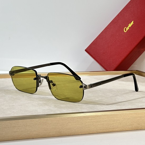 Replica Square Metal Frame Sunglasses Ct0460S - Sg119 Uk