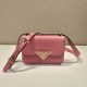 Replica Embleme Saffiano Shoulder Bag In Pink Uk - 14141 - Buddha Luxury